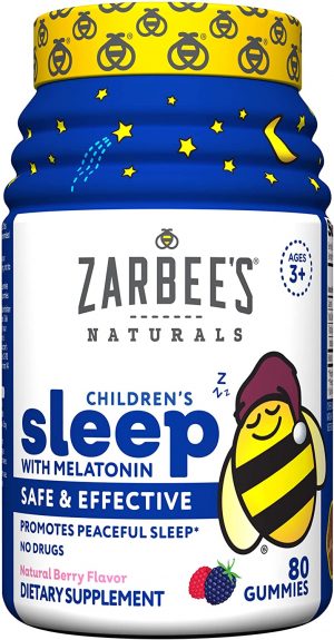 Suplemento de gomitas de melatonina para dormir para niños, 80 unidades
