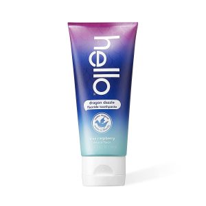Pasta de dientes, vegana y sin SLS, 4.2 oz,  Azul Frambuesa Flúor